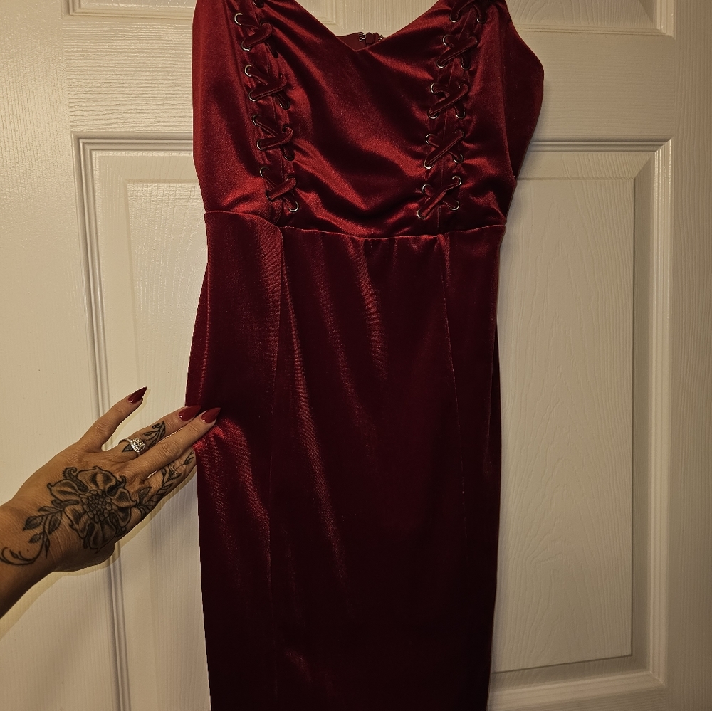 Red Velvet Dress